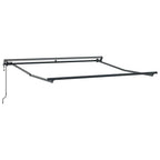 Markisenrahmen Verstellbar Anthrazit 3 x 2,5 m Stahl