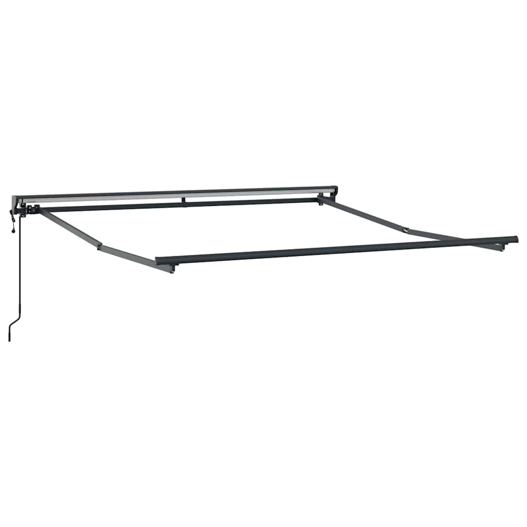 Markisenrahmen Verstellbar Anthrazit 3 x 2,5 m Stahl