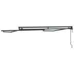 Markisenrahmen Verstellbar Anthrazit 3 x 2,5 m Stahl