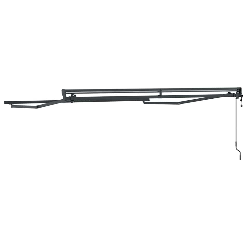 Markisenrahmen Verstellbar Anthrazit 3 x 2,5 m Stahl