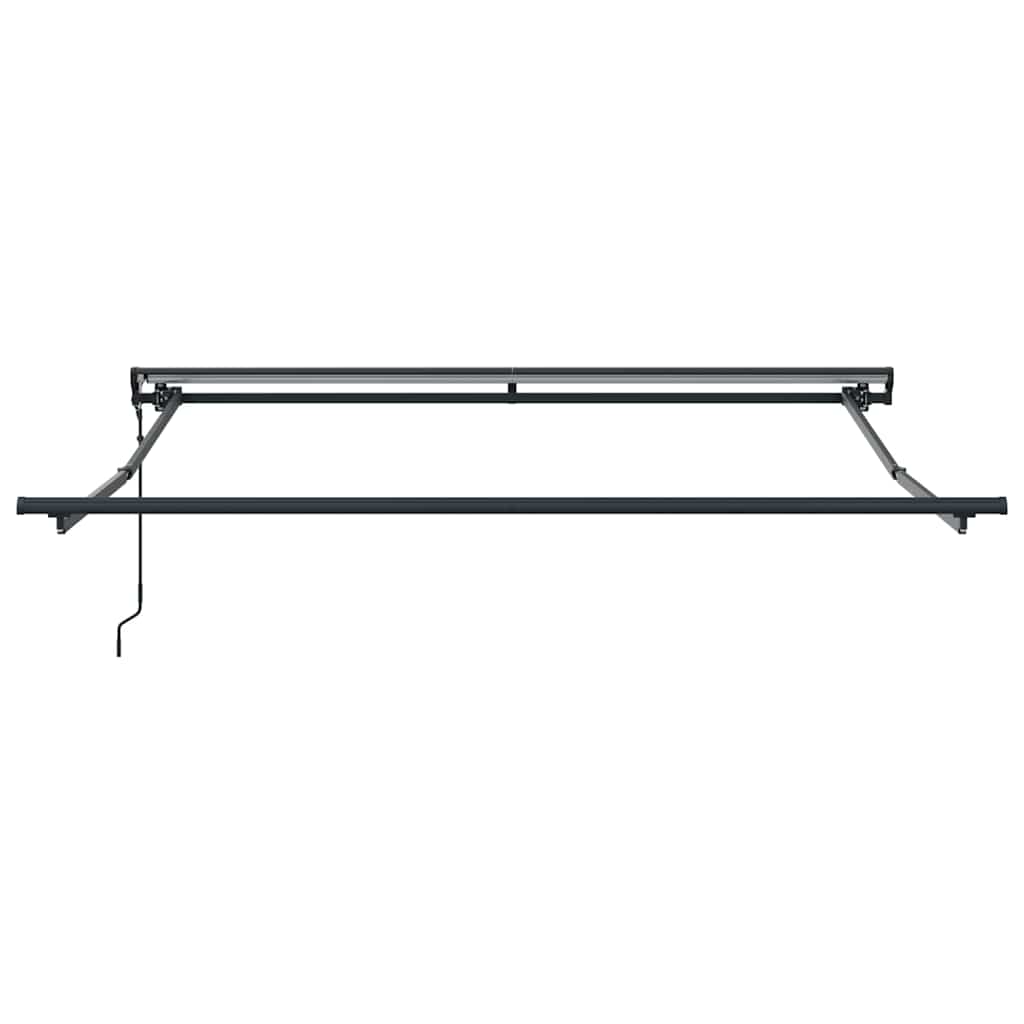 Markisenrahmen Verstellbar Anthrazit 3 x 2,5 m Stahl