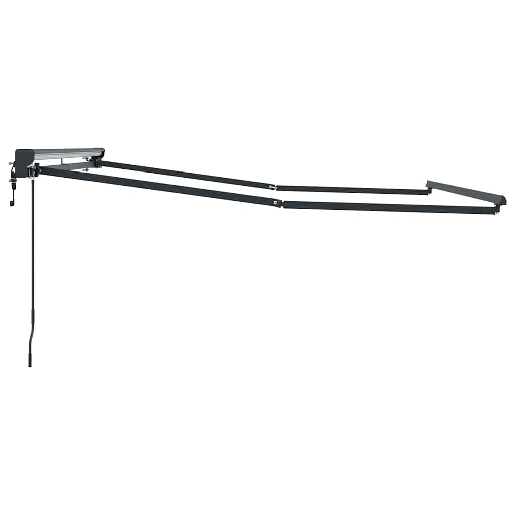 Markisenrahmen Verstellbar Anthrazit 3 x 2,5 m Stahl