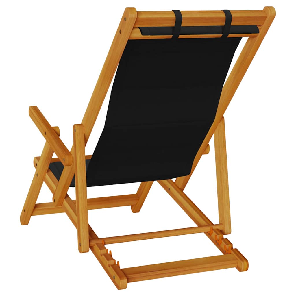 Liegestuhl mit Kissen 2 pcs Braun Massivholz Akazie