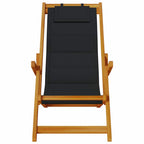 Liegestuhl mit Kissen 2 pcs Braun Massivholz Akazie