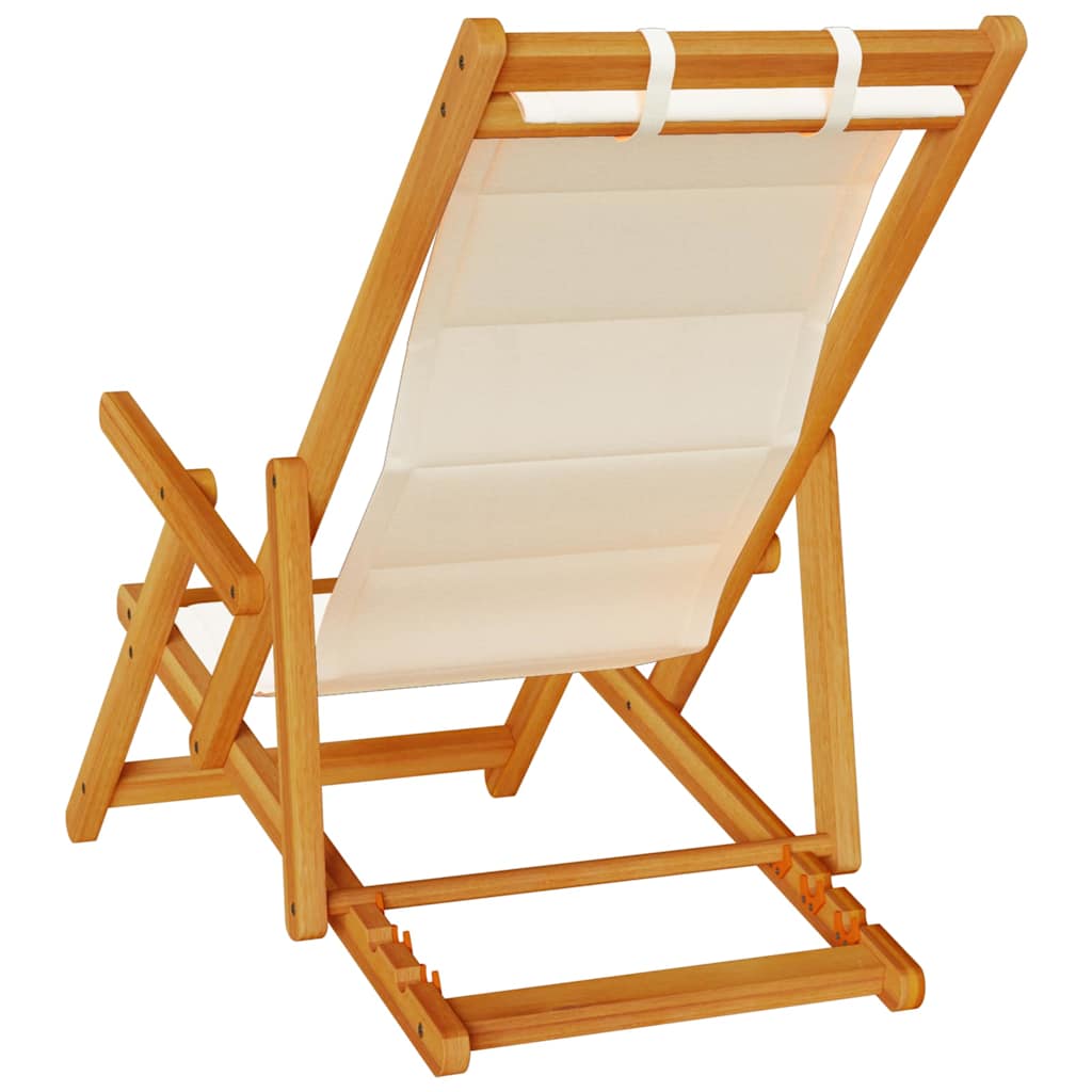 Liegestuhl mit Kissen 2 pcs Braun Massivholz Akazie