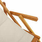 Liegestuhl mit Kissen 2 pcs Braun Massivholz Akazie
