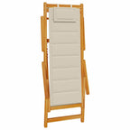 Liegestuhl mit Kissen 2 pcs Braun Massivholz Akazie