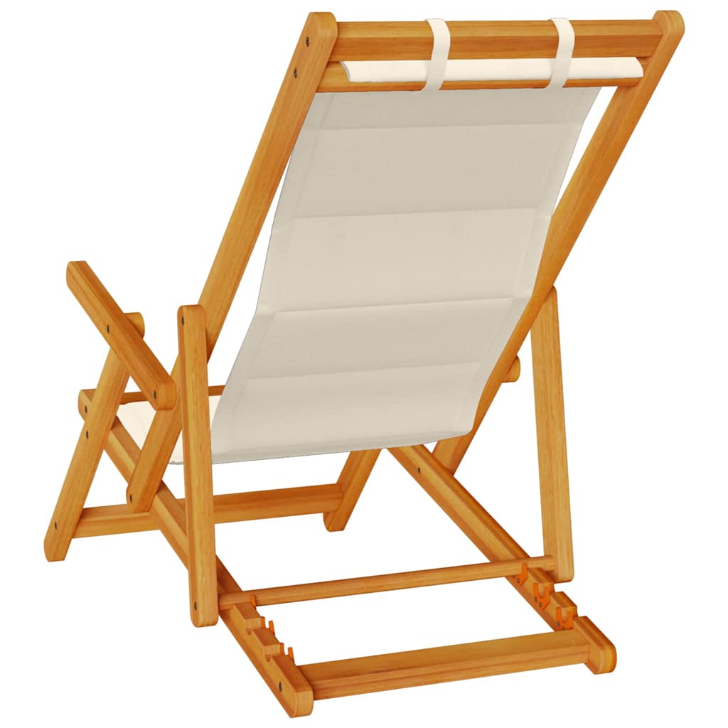 Liegestuhl mit Kissen 2 pcs Braun Massivholz Akazie