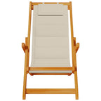 Liegestuhl mit Kissen 2 pcs Braun Massivholz Akazie