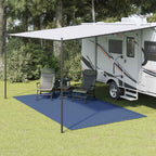 Zeltteppich Blau 800 x 350 cm Polyester