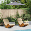 Garten-Sonnenschirm Dunkelgrau Ø 240 x 260 cm Bambus