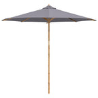 Garten-Sonnenschirm Dunkelgrau Ø 270 x 260 cm Bambus