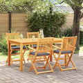 Klappstuhl 4 pcs Grau 49 x 57,5 x 92 cm Massivholz Akazie