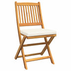 Klappstuhl 6 pcs Weiß 49 x 57,5 x 92 cm Massivholz Akazie