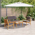 Gartensofa-set 4 pcs Braun 120 x 65,5 x 79 cm Massivholz Akazie