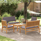 Gartensofa-set 5 pcs Braun Massivholz Akazie