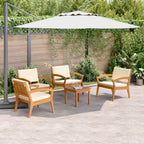 Bistrogarnitur mit Kissen 5 pcs Braun Polyester