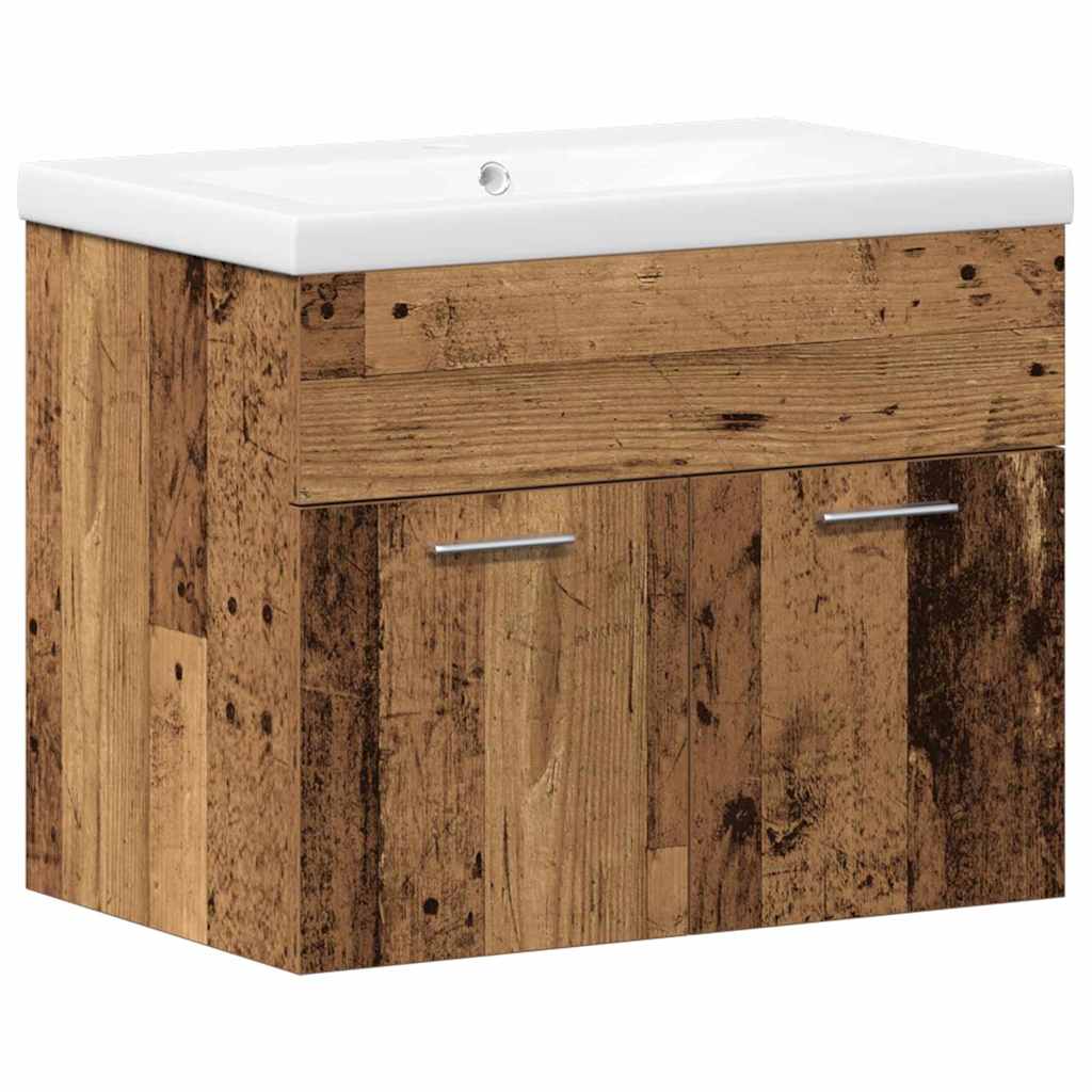 Badezimmerschrank mit Schubladen Wandmontiert Holzwerkstoff