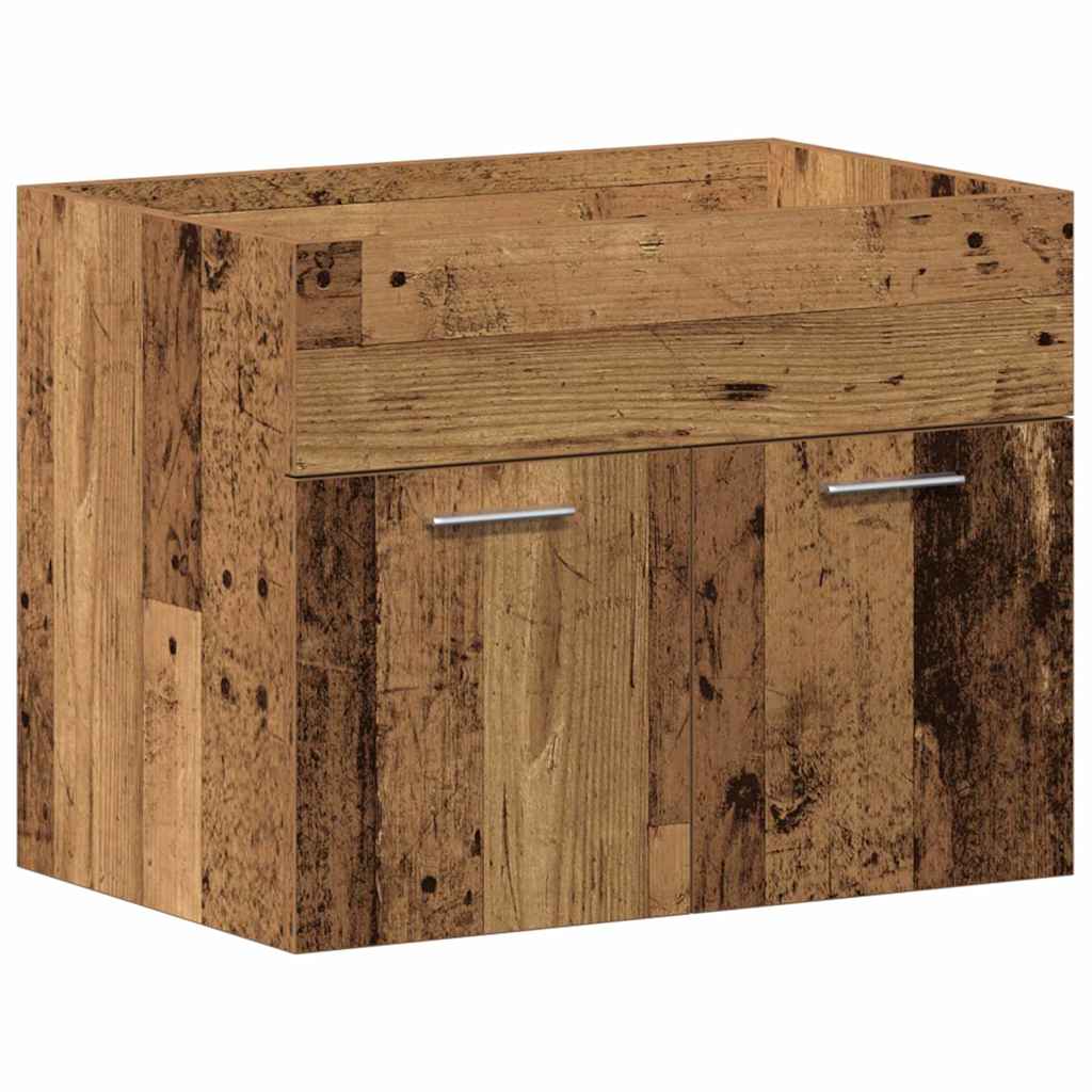 Badezimmerschrank mit Schubladen Wandmontiert Holzwerkstoff