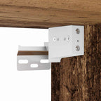 Badezimmermöbel-Set mit Regal mit Tür 3 pcs Braun Holzwerkstoff