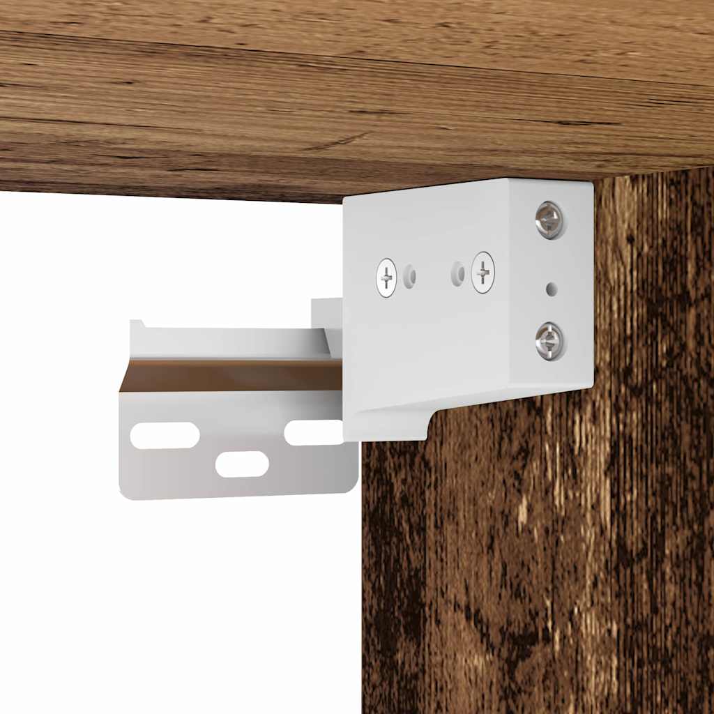 Badezimmermöbel-Set mit Regal mit Tür 3 pcs Braun Holzwerkstoff