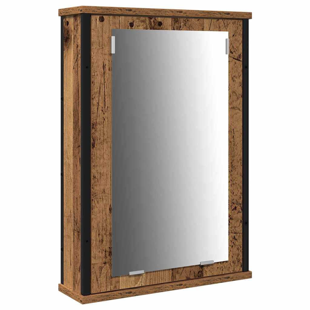 Badezimmermöbel Set mit Regal 3 pcs Altholz Holzwerkstoff