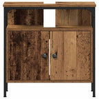 Badezimmermöbel-Set mit Regal 3 pcs Altholz Holzwerkstoff