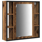 Badezimmermöbel-Set mit Regal 4 pcs Altholz Holzwerkstoff