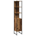 Badezimmermöbel-Set mit Regal 4 pcs Altholz Holzwerkstoff