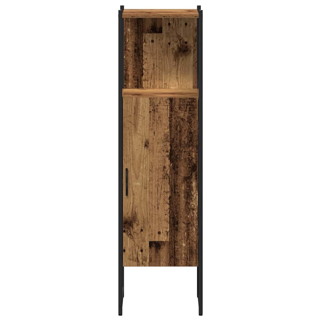 Badezimmermöbel-Set mit Regal mit Tür 4 pcs Braun Holzwerkstoff