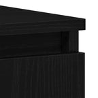 Badezimmermöbel-Set 3 pcs Schwarz Eichen-Optik 30 x 30 x 190 cm