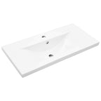 Badezimmerschrank Schwarz Eichen-Optik 80 x 38,5 x 46 cm