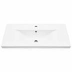 Badezimmerschrank Schwarz Eichen-Optik 80 x 38,5 x 46 cm
