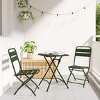 Gartenklappstuhl 2 pcs Grün 42 x 52 x 82 cm