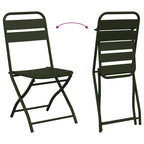 Gartenklappstuhl 2 pcs Grün 42 x 52 x 82 cm