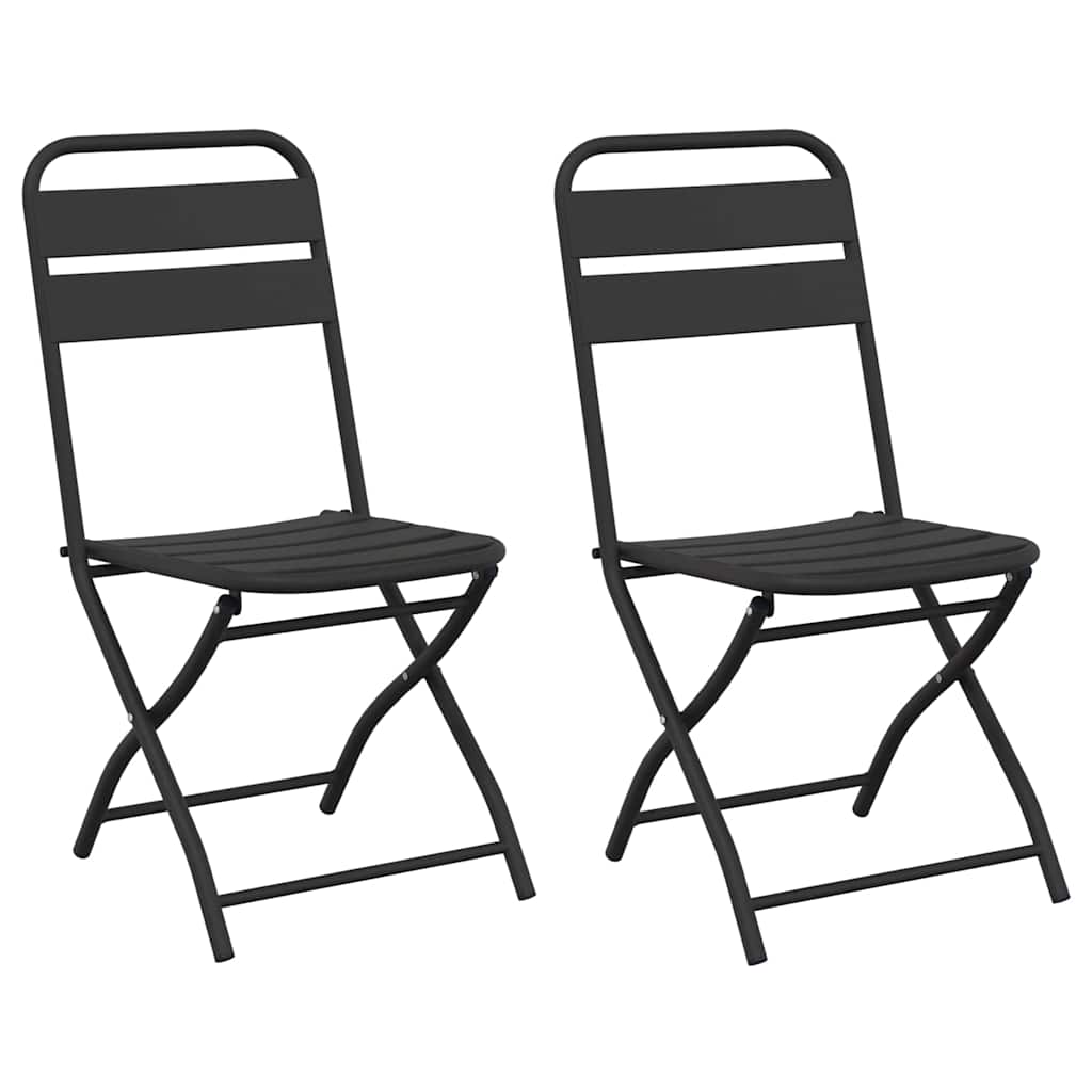 Gartenklappstuhl 2 pcs Anthrazit 42 x 52 x 82 cm
