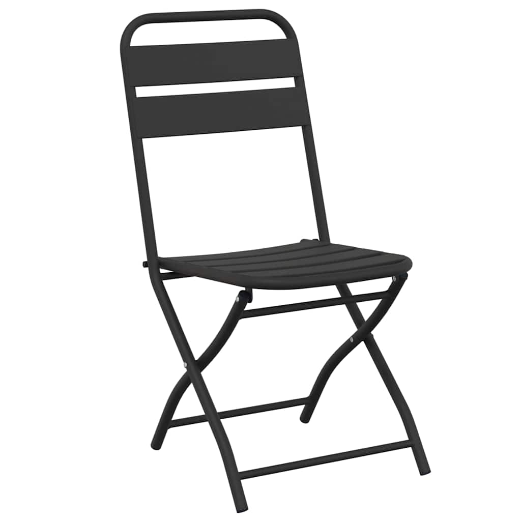 Gartenklappstuhl 2 pcs Anthrazit 42 x 52 x 82 cm
