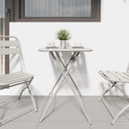 Bistrotisch Beige 55 x 55 x 72,5 cm Pulverbeschichteter Stahl