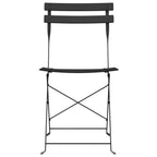 Gartenklappstuhl 2 pcs Anthrazit 42 x 46 x 82cm Metall