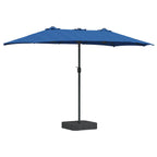 Garten-Sonnenschirm Azurblau 385 x 209 x 244 cm Polyester