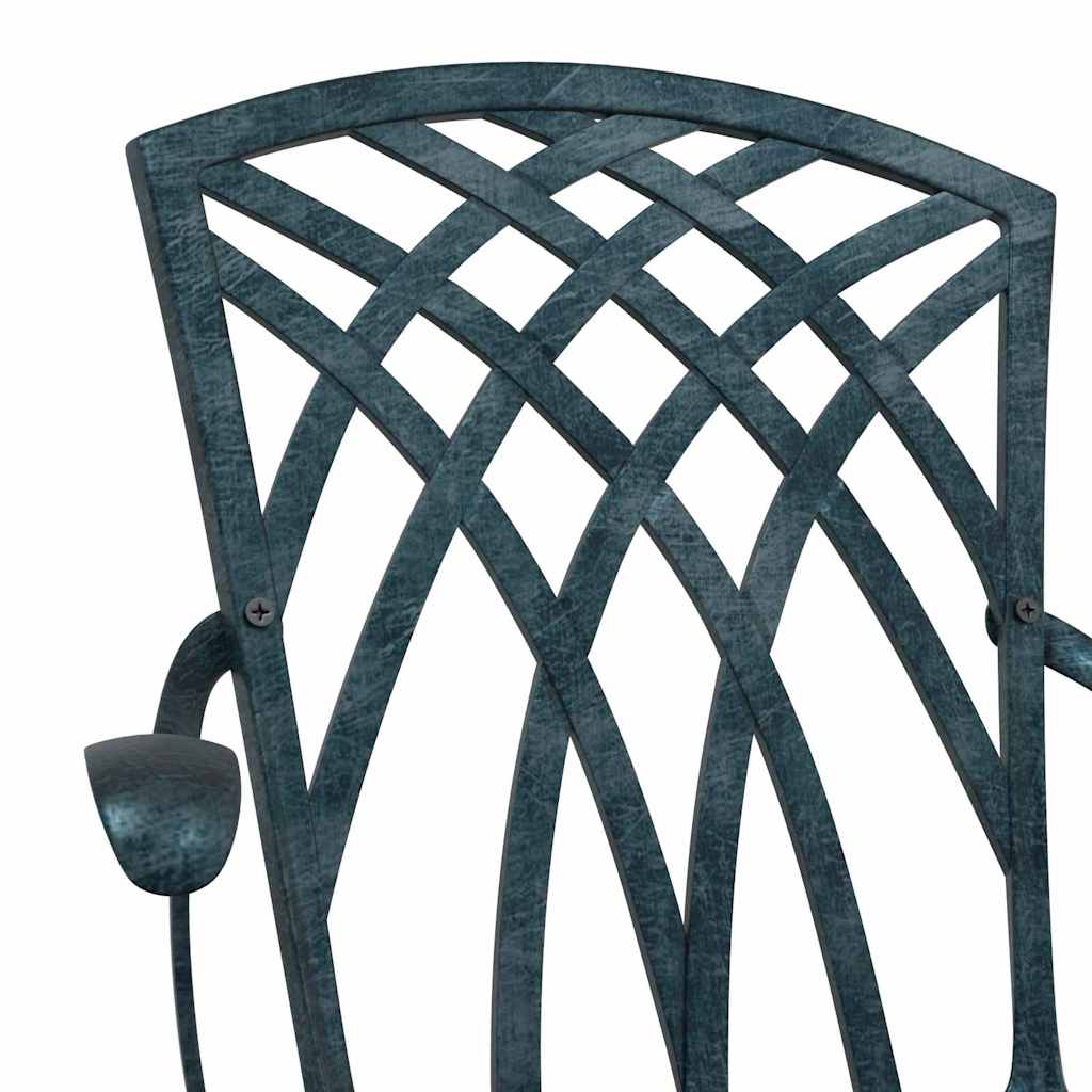 Gartenstuhl 2 pcs Grün 53 x 51 x 88,5 cm Aluminium