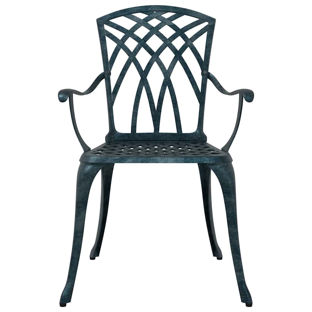 Gartenstuhl 2 pcs Grün 53 x 51 x 88,5 cm Aluminium