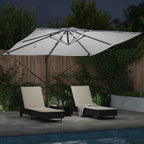 Sonnenschirm Sand 286 x 284 x 270 cm Aluminium und Polyester
