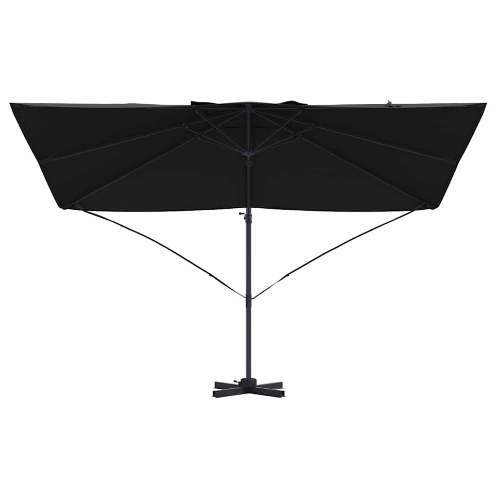 Sonnenschirm Schwarz 351 x 250 x 260 cm Polyester und Aluminium