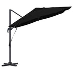 Sonnenschirm Schwarz 351 x 250 x 260 cm Polyester und Aluminium