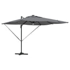 Roma Parasol mit LED-Lichtleisten Anthrazit 286 x 284 x 270 cm