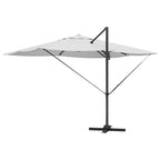 Sonnenschirm Sand 351 x 250 x 253 cm Polyester und Aluminium