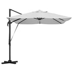 Sonnenschirm Sand 351 x 250 x 253 cm Polyester und Aluminium
