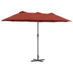 Garten-Sonnenschirm Terrakotta 370 x 197 x 239 cm