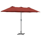 Garten-Sonnenschirm Terrakotta 370 x 197 x 239 cm